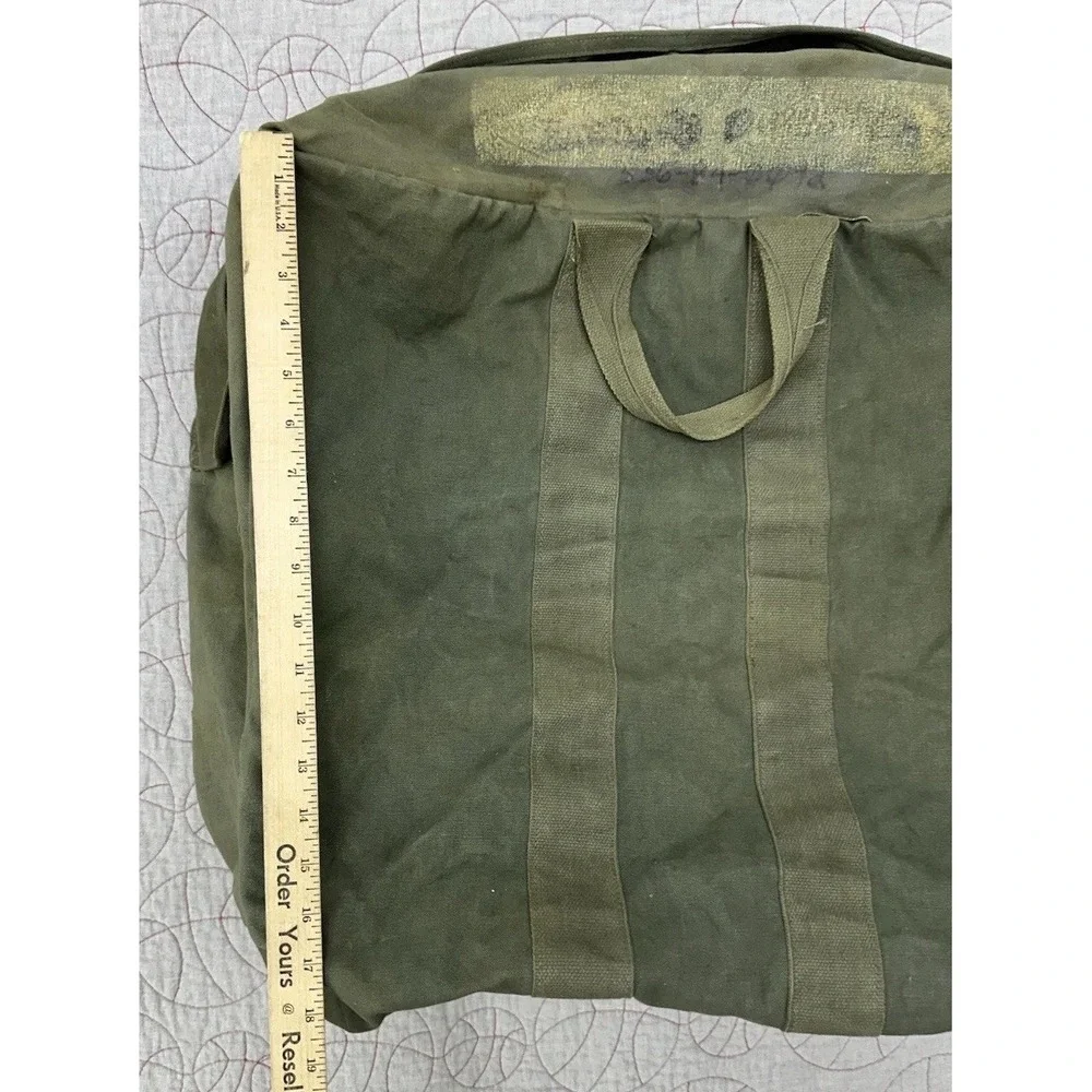 Kit‎ Bag Flyers Green US Military Duffle USA Vtg 1987 Canvas Zipper 22